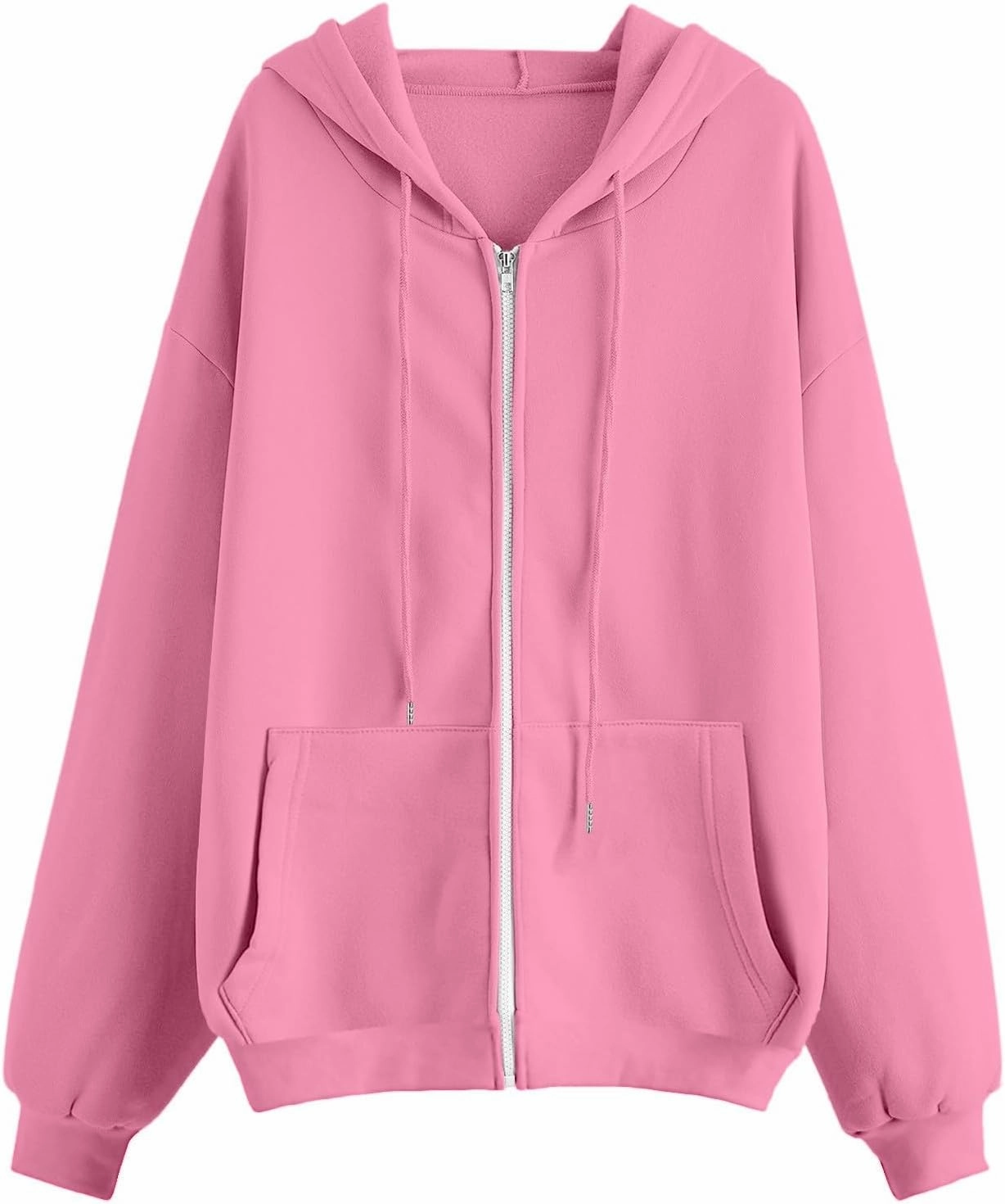 Y2K Zip Up Hoodie Women Casual Hoodies Oversized Lightweight Cute Hoodies Fashion Pullover Sweatshirt Tops with Pocket
