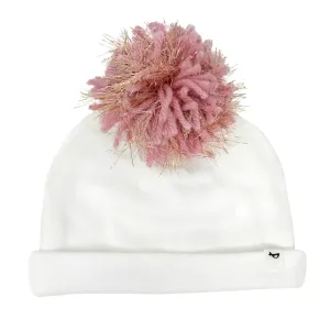 Yarn Pom Blush Hat