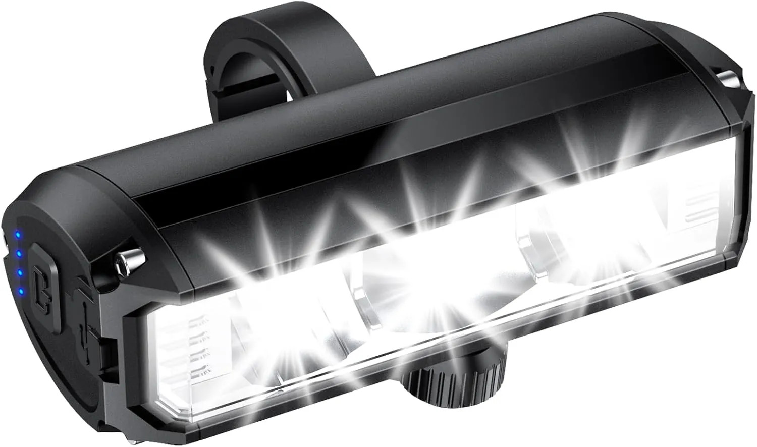 YBLNTEK Super Bright Bike Light for Night Riding, USB Rechargeable Bicycle Light Front, 2000LM Bike Headlight for Adult Kids, MTB Off-Road Cycling Commuting, Waterproof, Wide Beam
