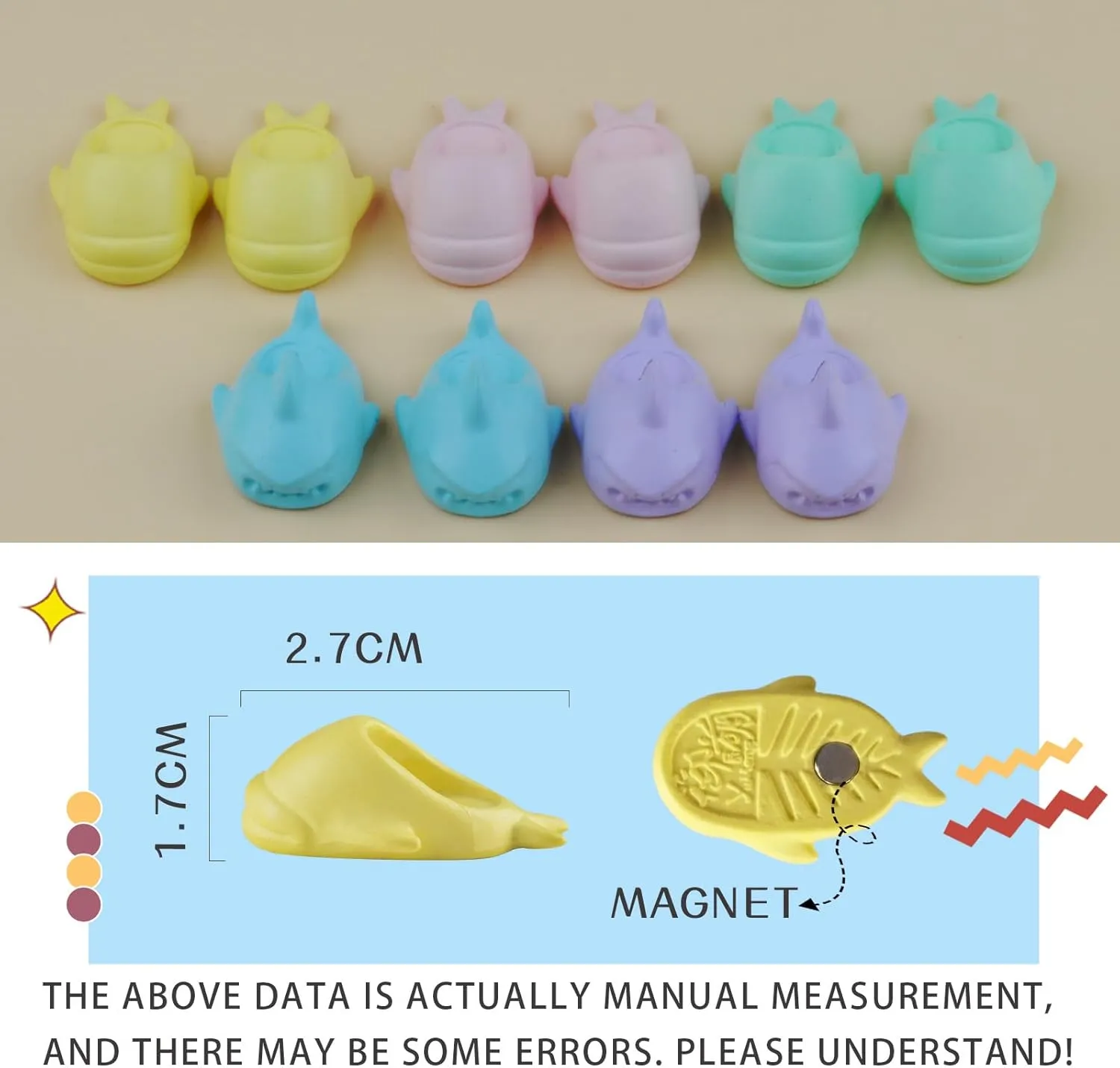YMY Animal Doll Shoes ob11 Shark and Platypus Slippers Presents Cute Accessories