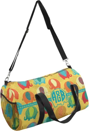 YouCustomizeIt Personalized Cute Elephants Duffel Bag