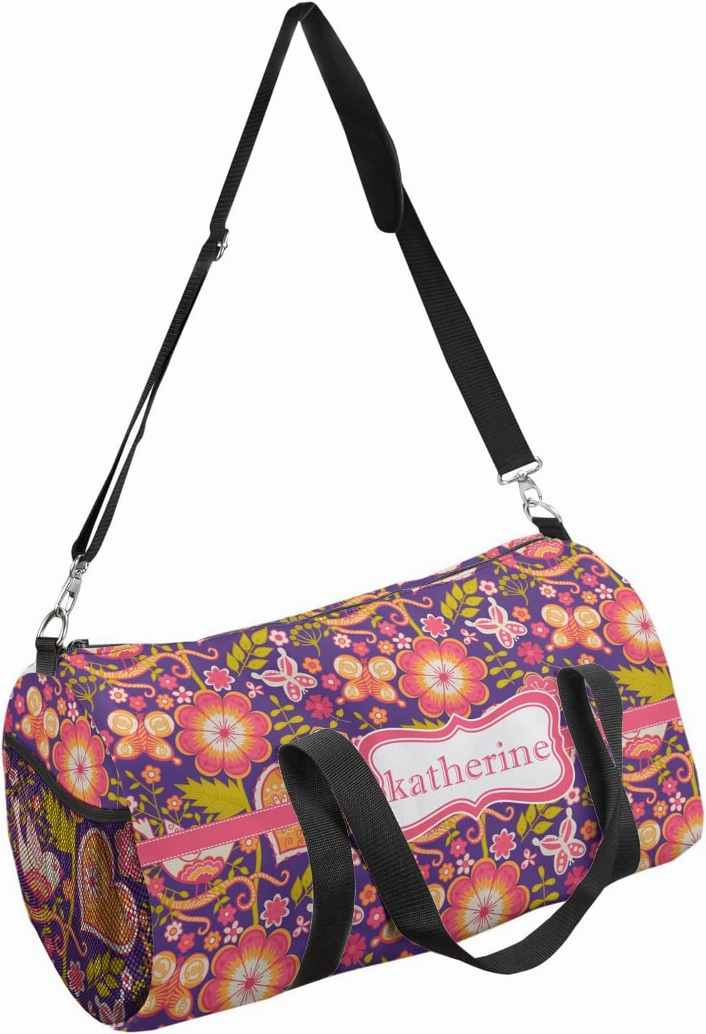 YouCustomizeIt Personalized Birds & Hearts Duffel Bag