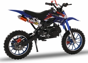 YOXIER 50cc Kids Dirt Bike,2-Stroke Gas Dirt Bike, Dirt Bike for Kids 8-14,Gas Power Pocket Rocket Bike,Gas Motorcycle with Front Rear Disc Brakes, Off Road Mini Motorcycle Max Load 330Lbs Max Speed