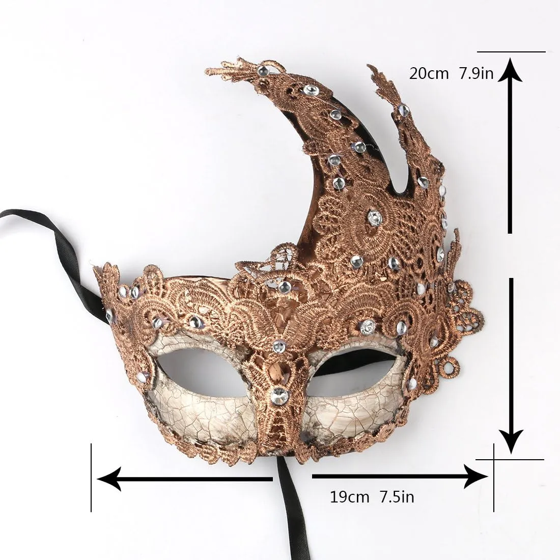 YU FENG Venetian Masquerade Mask for Women Couples Besties-Prom,Balls,Mardi Gras,Halloween and Parties Costume Mask