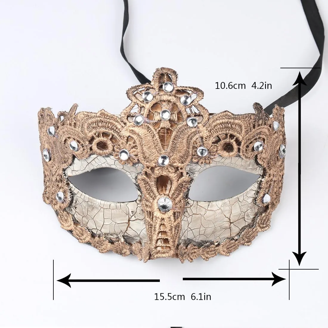 YU FENG Venetian Masquerade Mask for Women Couples Besties-Prom,Balls,Mardi Gras,Halloween and Parties Costume Mask