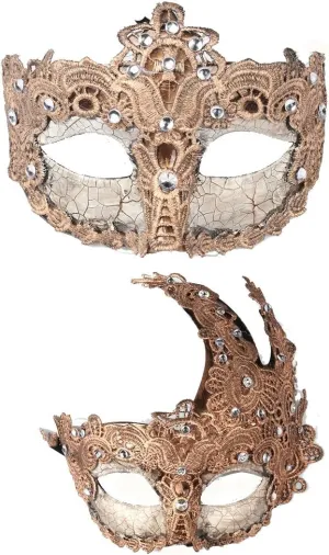 YU FENG Venetian Masquerade Mask for Women Couples Besties-Prom,Balls,Mardi Gras,Halloween and Parties Costume Mask
