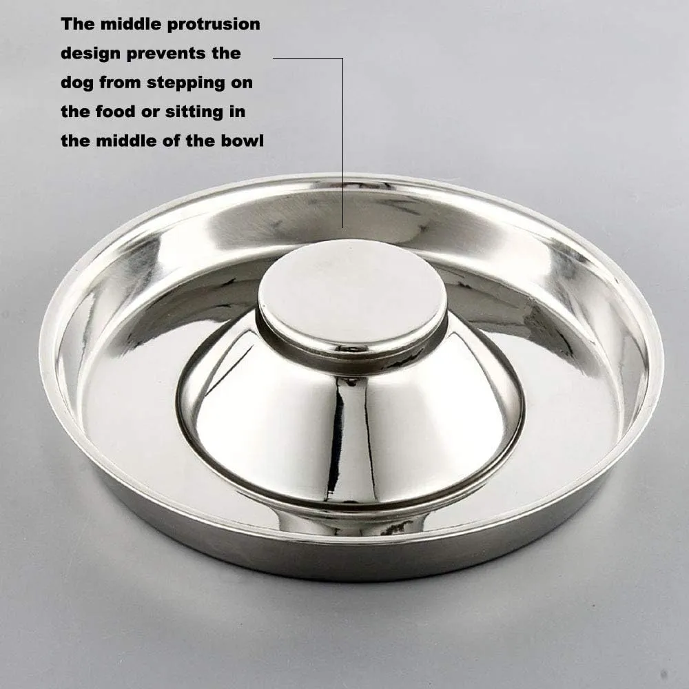 YUDANSI Stainless Steel Puppy Weaning Bowls,Cat Bowls for Food Water,Multiple Puppies Feeder Whelping Dishes,Litter Feeding Station Pans for Small Dogs Cats Eating at Same Time-Small Medium Large Size