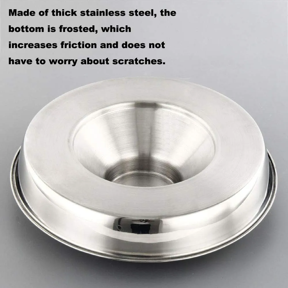 YUDANSI Stainless Steel Puppy Weaning Bowls,Cat Bowls for Food Water,Multiple Puppies Feeder Whelping Dishes,Litter Feeding Station Pans for Small Dogs Cats Eating at Same Time-Small Medium Large Size