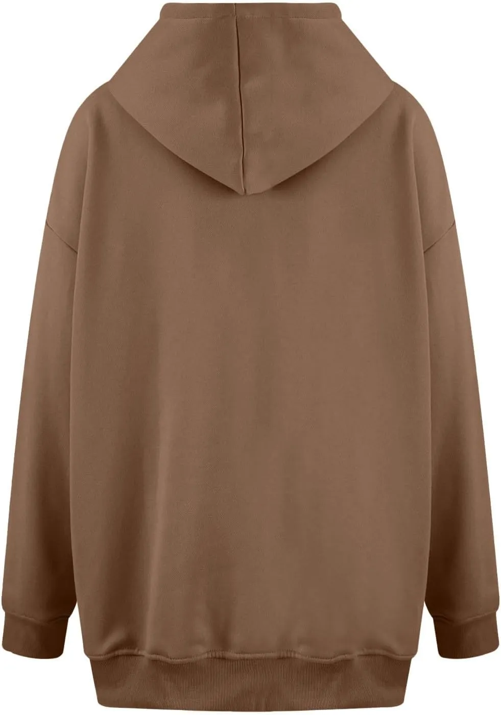 ZDRZK Plus Size Hoodies for Women Long Sleeve Shoulder Drop Sweatshirts Fall Winter Casual Fleece Loose Fit Tops Outfits