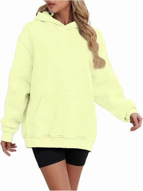 ZDRZK Plus Size Hoodies for Women Long Sleeve Shoulder Drop Sweatshirts Fall Winter Casual Fleece Loose Fit Tops Outfits