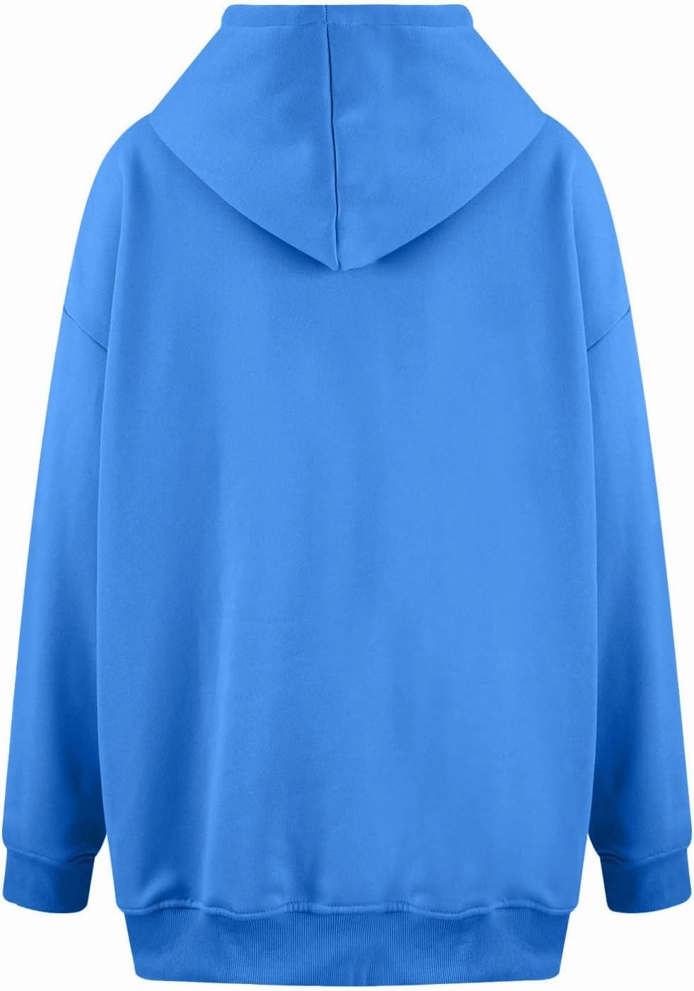 ZDRZK Plus Size Hoodies for Women Long Sleeve Shoulder Drop Sweatshirts Fall Winter Casual Fleece Loose Fit Tops Outfits