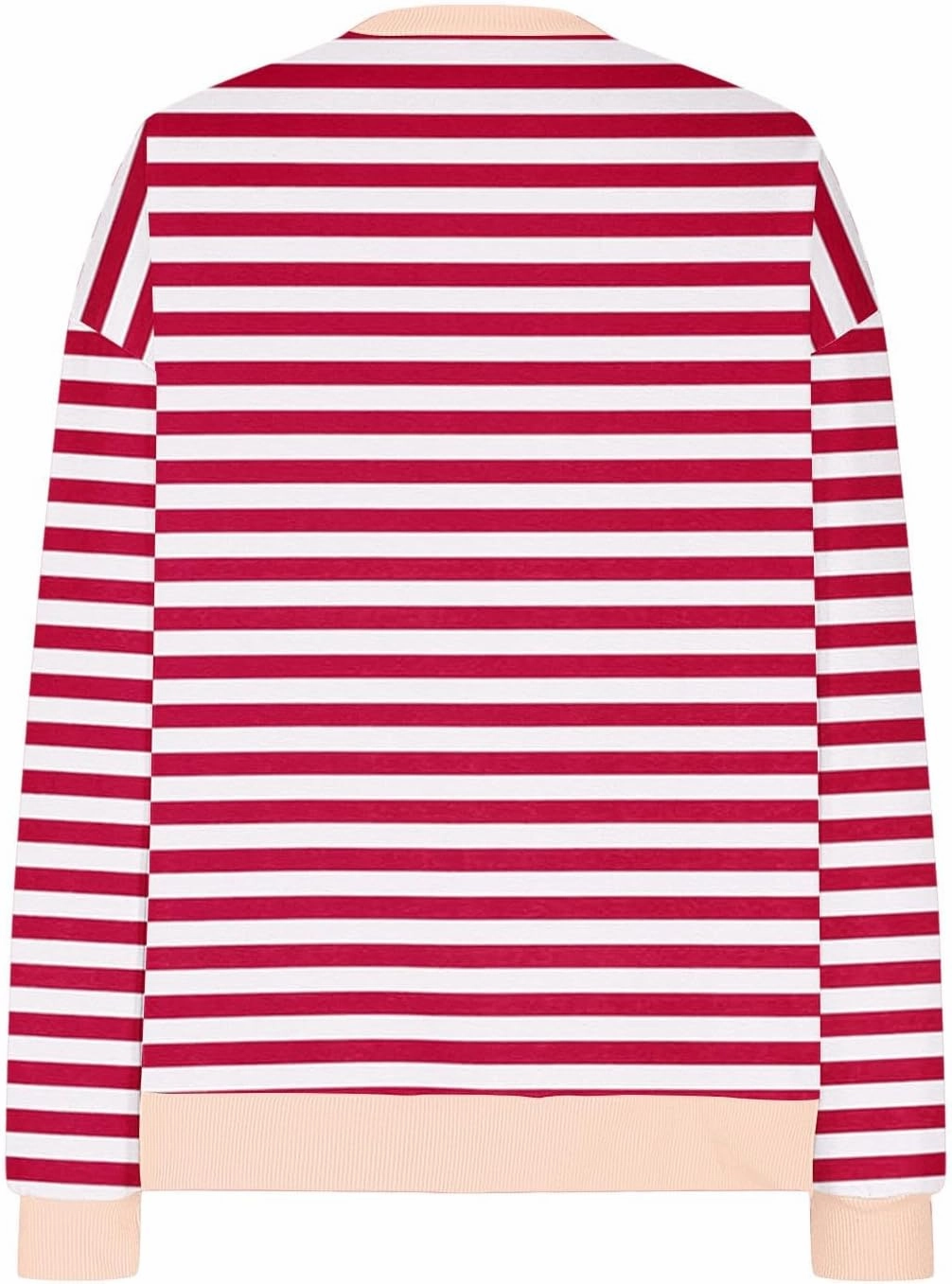 ZDRZK Striped Oversized Sweatshirt Women Long Sleeve Star Graphic Tee Shirts Crewneck 2024 Fall Loose Pullover Clothes