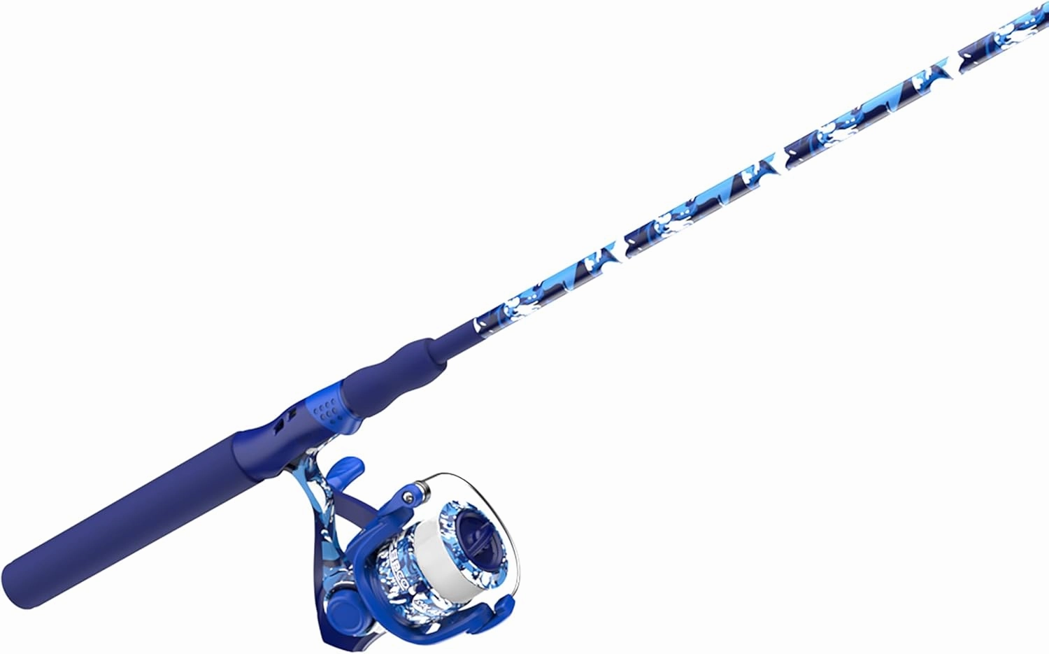 Zebco Splash Spinning Reel and Fishing Rod Combo, Fiberglass Rod, 2-Bearings, All Metal Gears, 5.2:1 Gear Ratio
