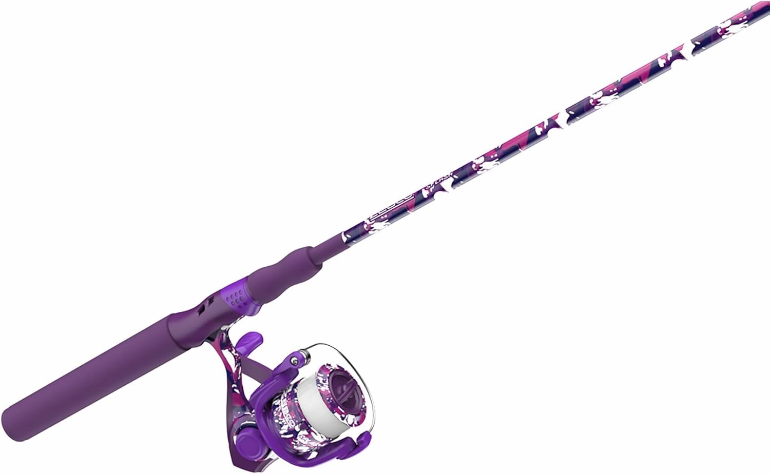 Zebco Splash Spinning Reel and Fishing Rod Combo, Fiberglass Rod, 2-Bearings, All Metal Gears, 5.2:1 Gear Ratio