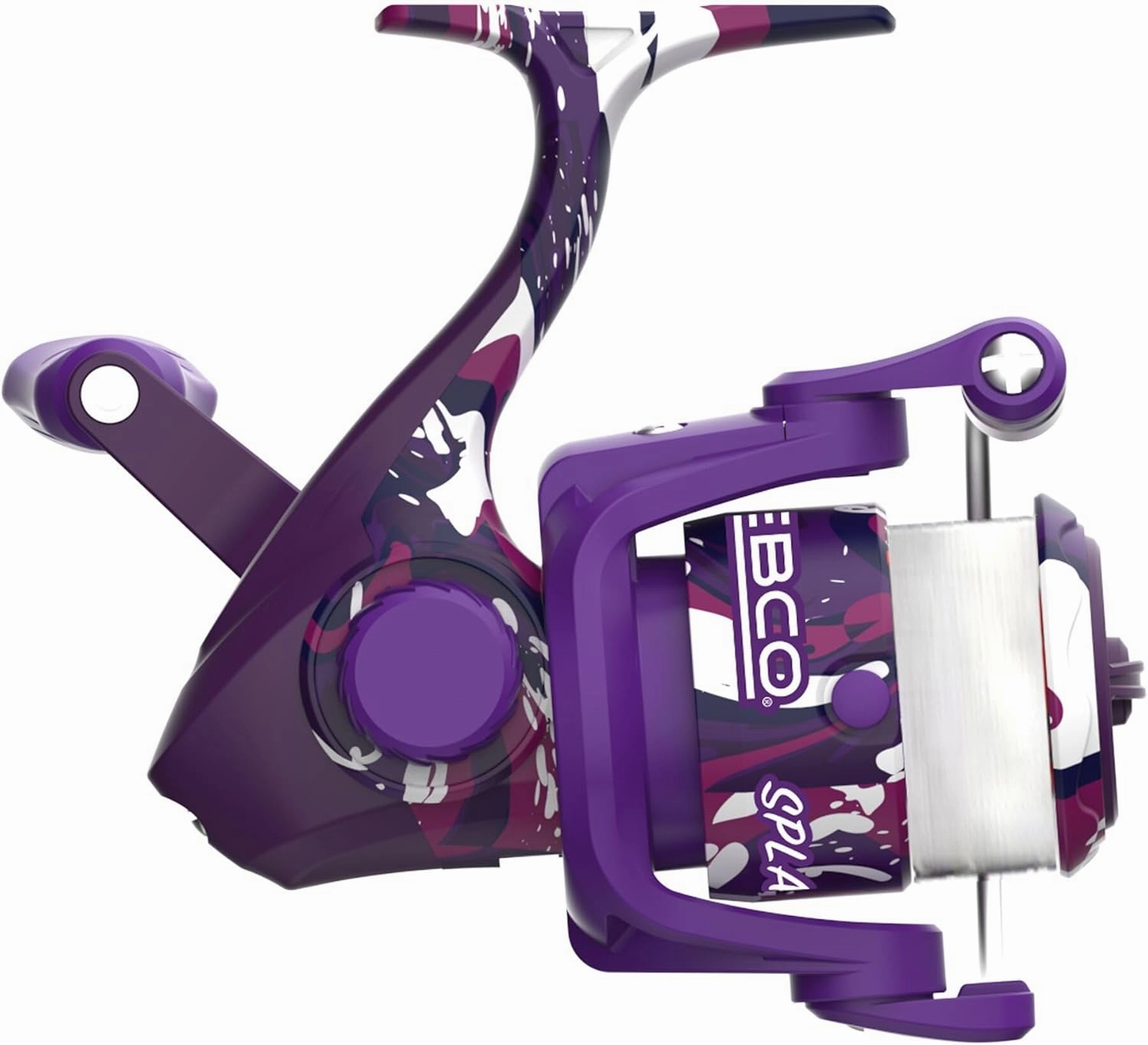 Zebco Splash Spinning Reel and Fishing Rod Combo, Fiberglass Rod, 2-Bearings, All Metal Gears, 5.2:1 Gear Ratio