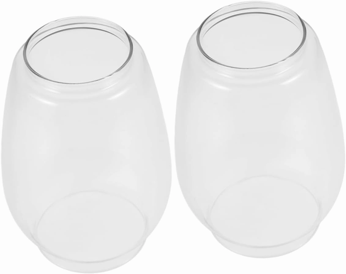 Zerodeko Sturdy Oil Lamp Glass Chimney Hurricane Lamp Cover Replacement for Outdoor Lanterns