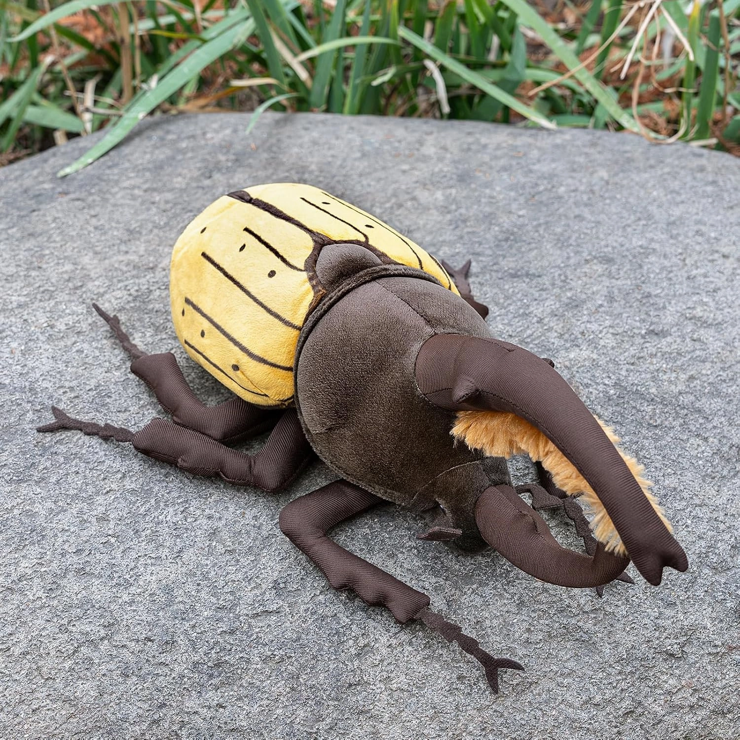 ZHONGXIN MADE Simulation Insect Stuffed Plush Toy - 10" Realistic Isopod Coleoptera Atlas Animal Insect Beetle, Soft Crustaceans Animals Model, Unique Beetle Plushie Toys Model Dolls Gifts for Kids