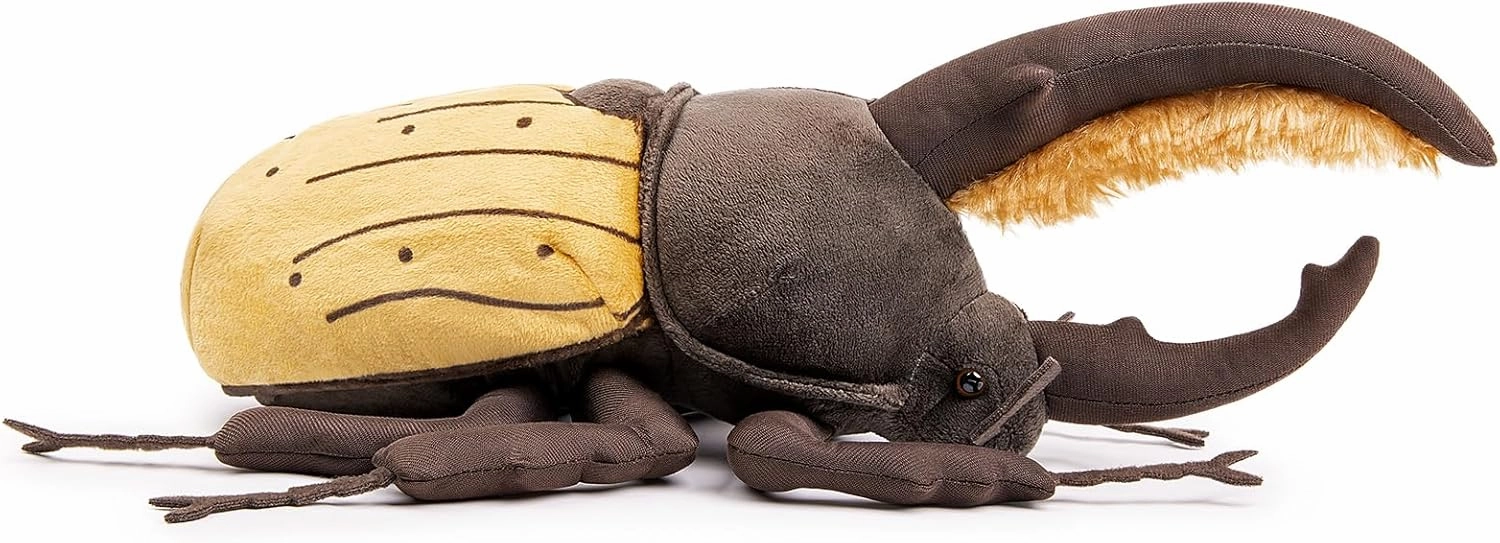 ZHONGXIN MADE Simulation Insect Stuffed Plush Toy - 10" Realistic Isopod Coleoptera Atlas Animal Insect Beetle, Soft Crustaceans Animals Model, Unique Beetle Plushie Toys Model Dolls Gifts for Kids