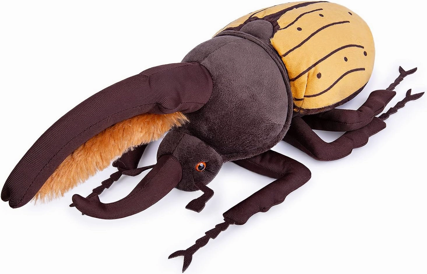ZHONGXIN MADE Simulation Insect Stuffed Plush Toy - 10" Realistic Isopod Coleoptera Atlas Animal Insect Beetle, Soft Crustaceans Animals Model, Unique Beetle Plushie Toys Model Dolls Gifts for Kids