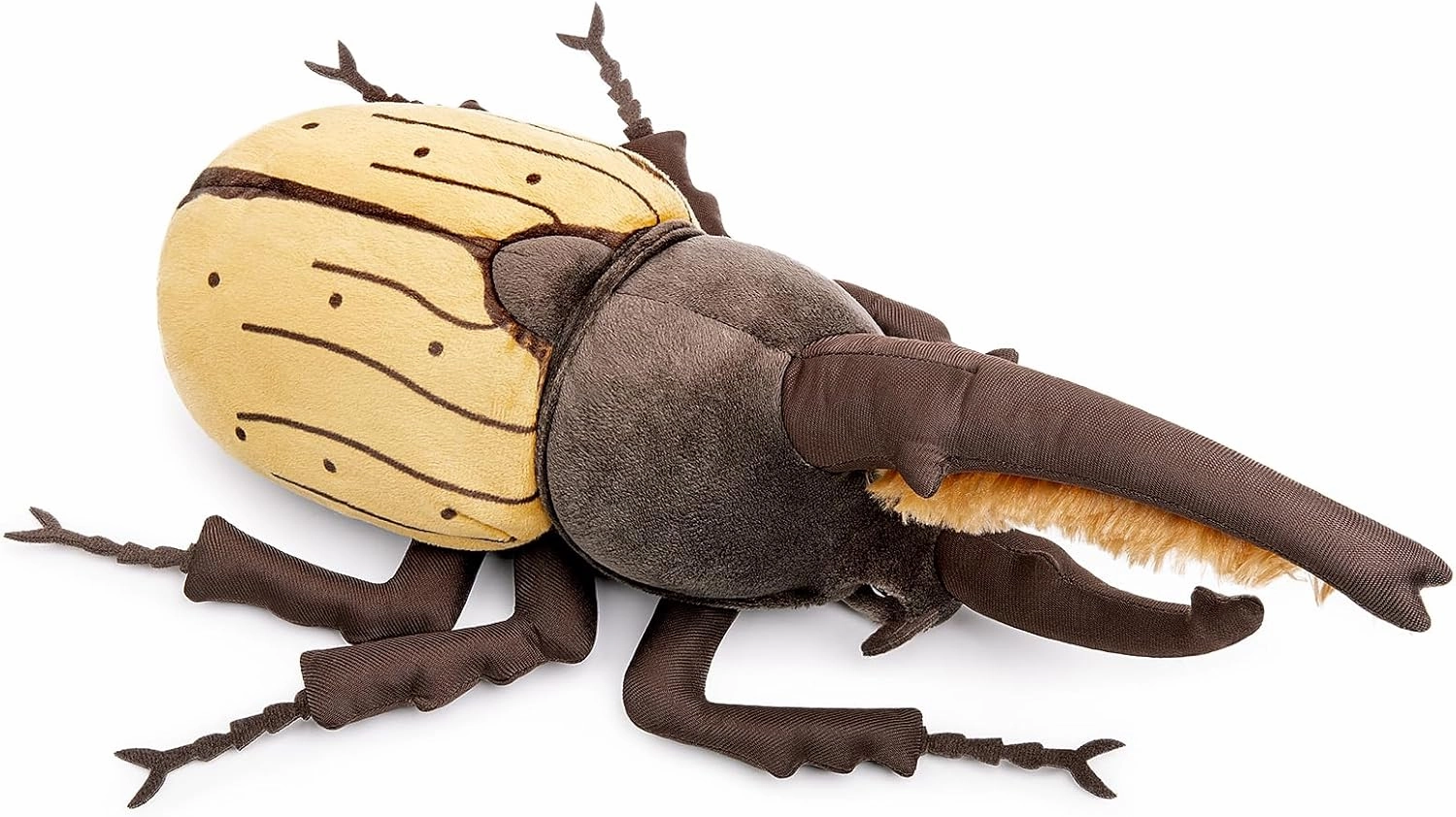 ZHONGXIN MADE Simulation Insect Stuffed Plush Toy - 10" Realistic Isopod Coleoptera Atlas Animal Insect Beetle, Soft Crustaceans Animals Model, Unique Beetle Plushie Toys Model Dolls Gifts for Kids