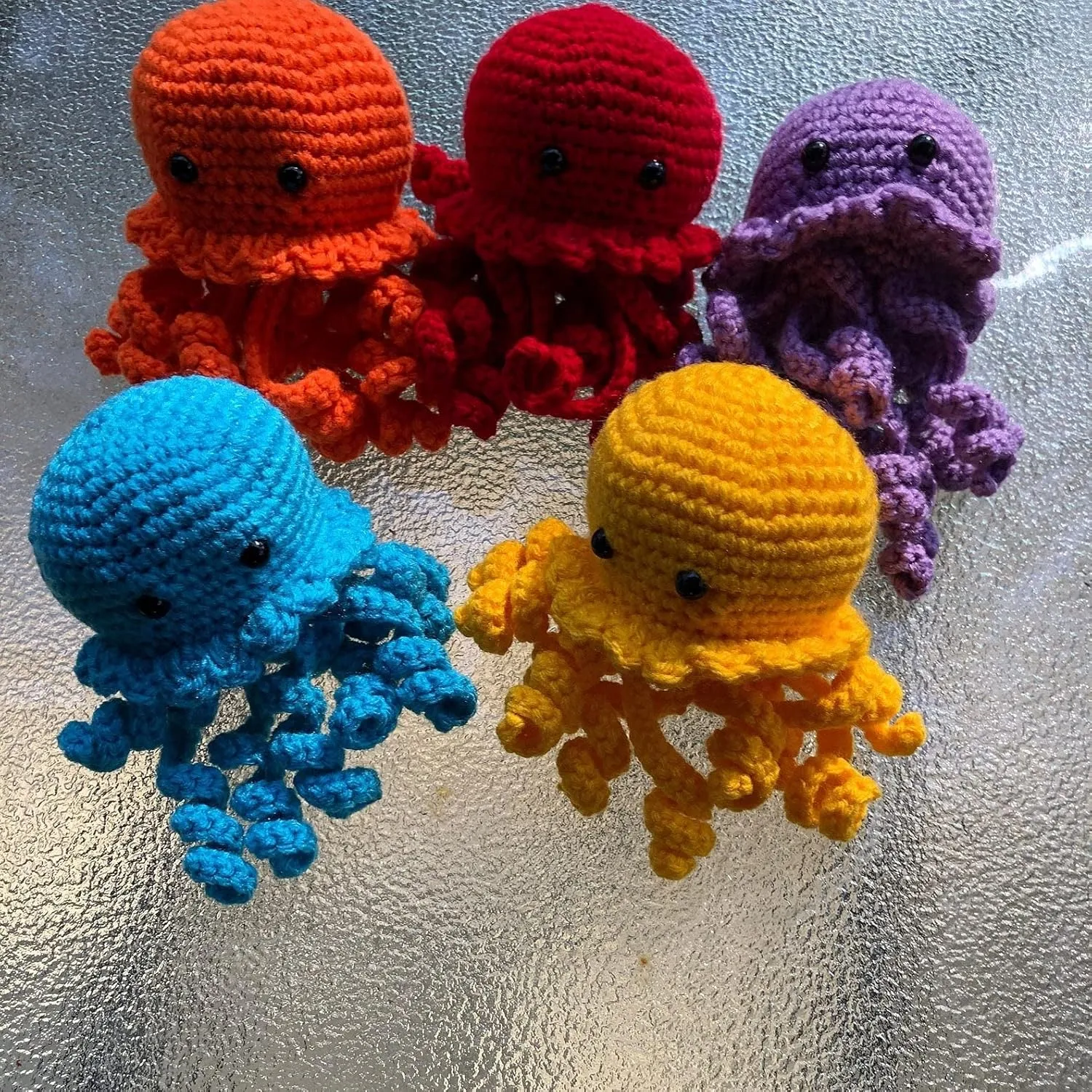Znet3D Jellyfish Stuffed Plush Toy - Handmade in The USA - Soft and Adorable (Yellow)