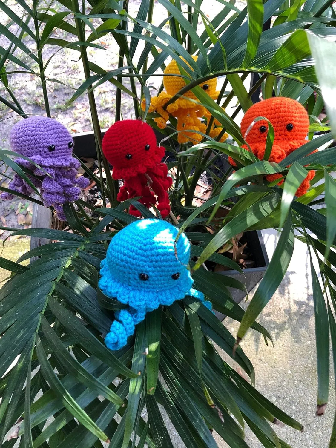 Znet3D Jellyfish Stuffed Plush Toy - Handmade in The USA - Soft and Adorable (Yellow)